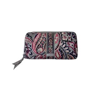 Vera Bradley Gramercy Paisley Zip Around Wallet Organizer Travel Clutch Wristlet